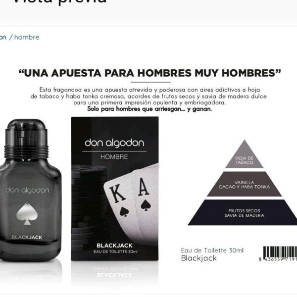 Set don algodon hombre BLACK JACK - Imagen 3