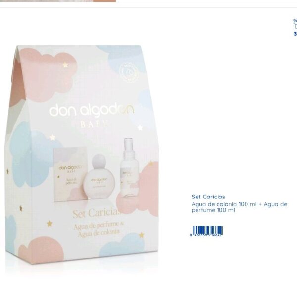 Set don algodon baby caricias