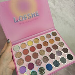 Paleta de sombras grande rosa