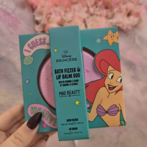 Pack princesa Ariel bomba de baño y labial