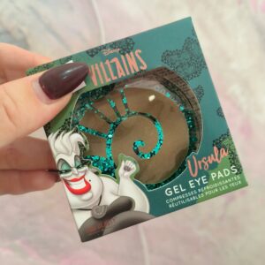 PARCHES OJOS REFRIGERANTES DISNEY URSULA CON GLITTER